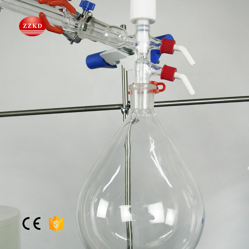 5L Short Path Distillation Equipment Alcohol Distiller Kit with Heating Mantle and Cold Trap