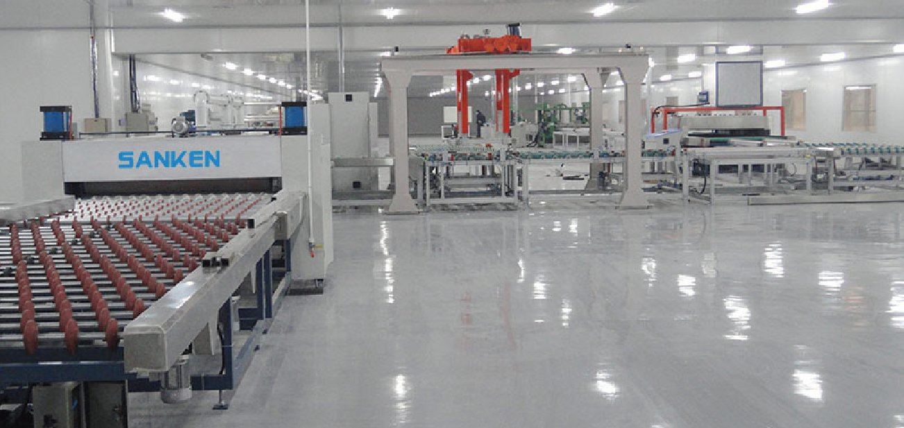 Sanken Quenching Glass PVB Laminated Line Triplex Glass PVB Production Line