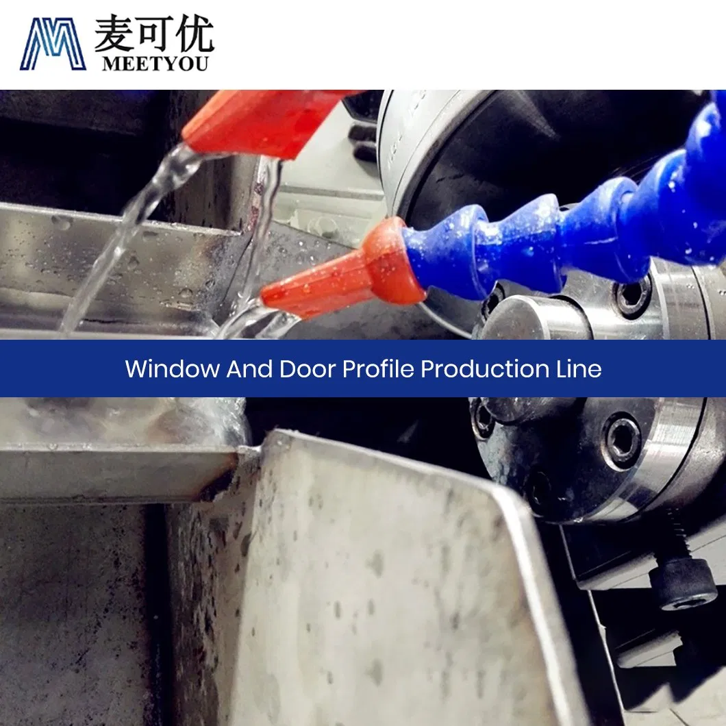 Meetyou Machinery PVC Artificial Marble Profile Production Line China PVC PE WPC PC European Style PVC Door with Glass Profile Production Line Suppliers