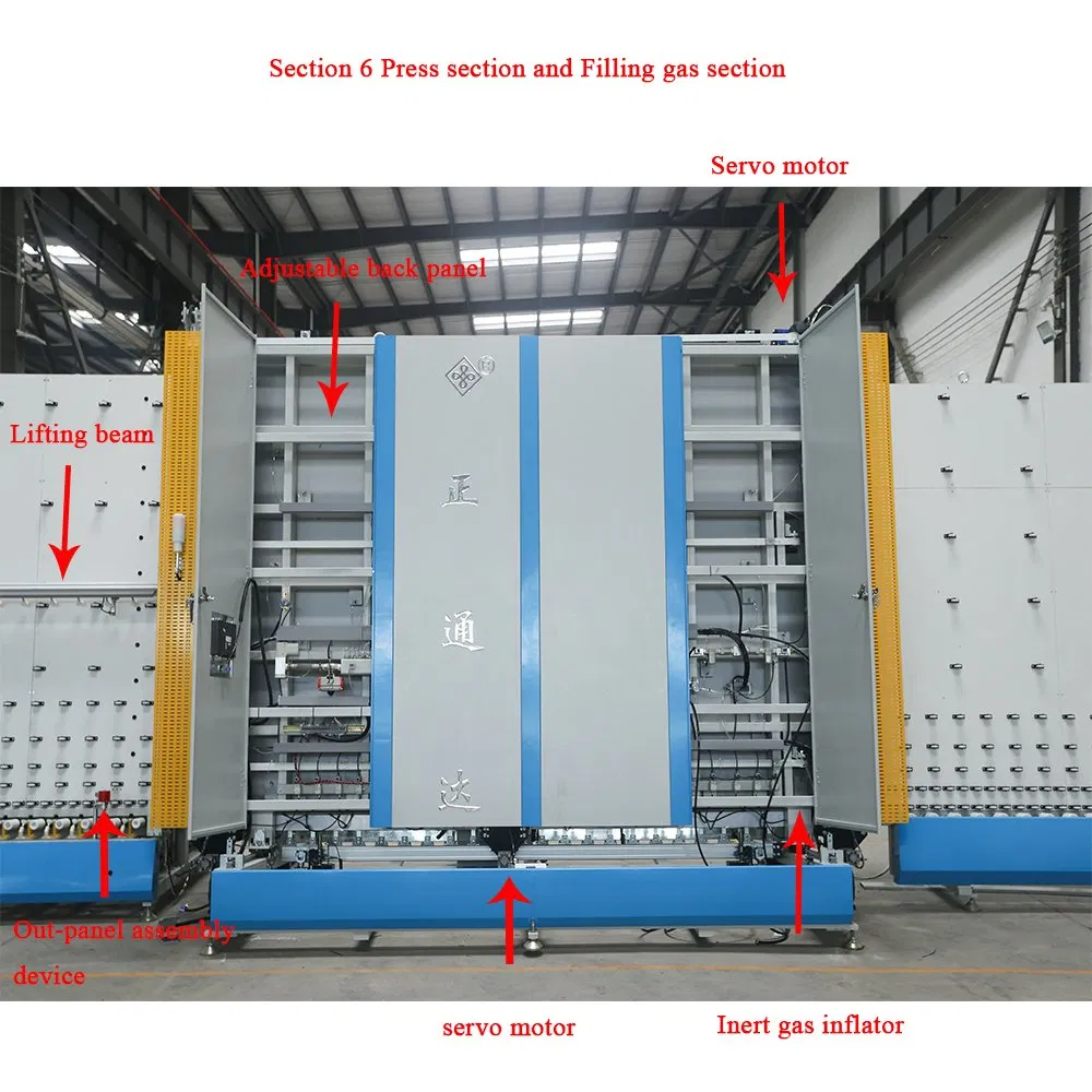 Insulating Glass Production Line with Argon Gas Filling Function Online Igu Making Machine Window and Door Machine for Double Glazing Glass Processing