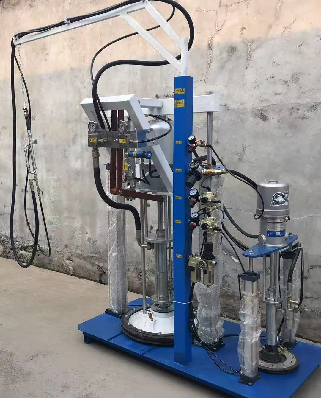 Double Glazing Glass Two Component Sealant Spreading Sealing Extruder Machine for Insulating Glass Processing Line