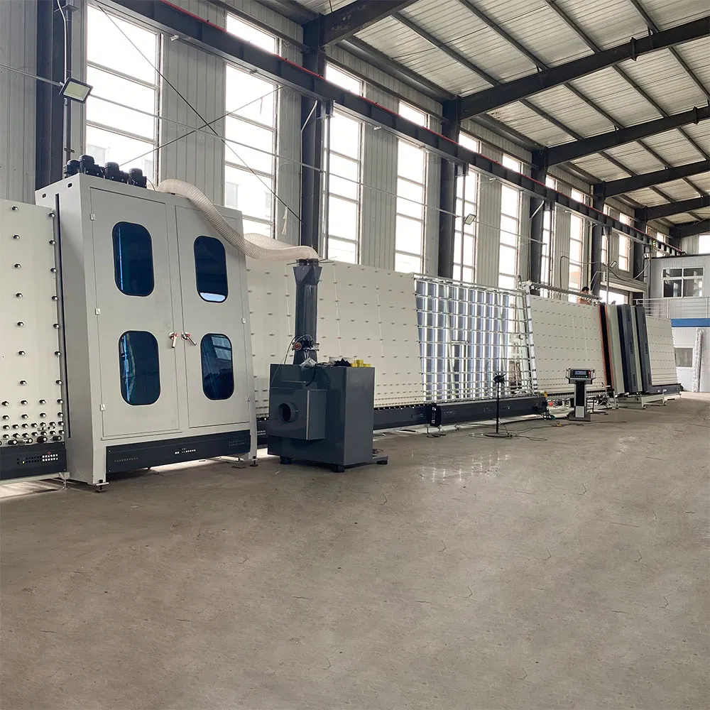 Insulating Glass Processing Line Smart Control Double Triple Glazing Making Machine with Glass Washing and Pressing