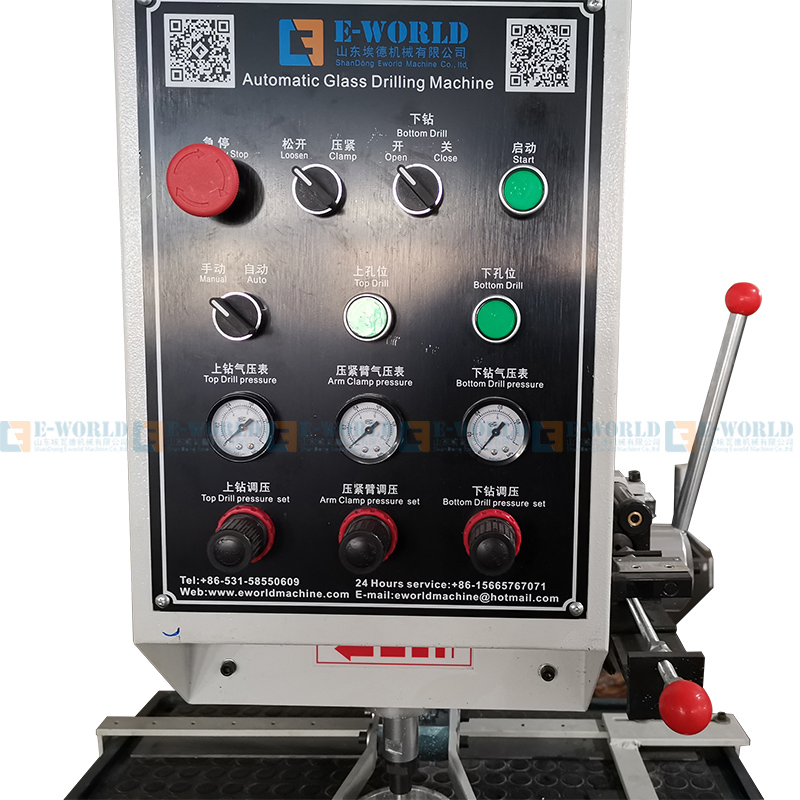 Factory Dedicated Glass Drilling Machine Automatic Horizontal Single Head Glass Hole Drilling Machine