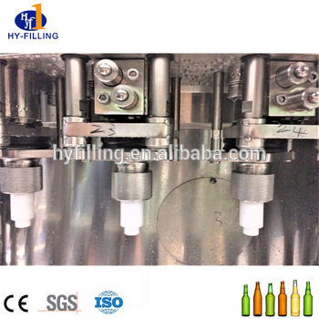 Isobaric Filling Beer Making Machine Glass Bottle Beer Bottle Production Line