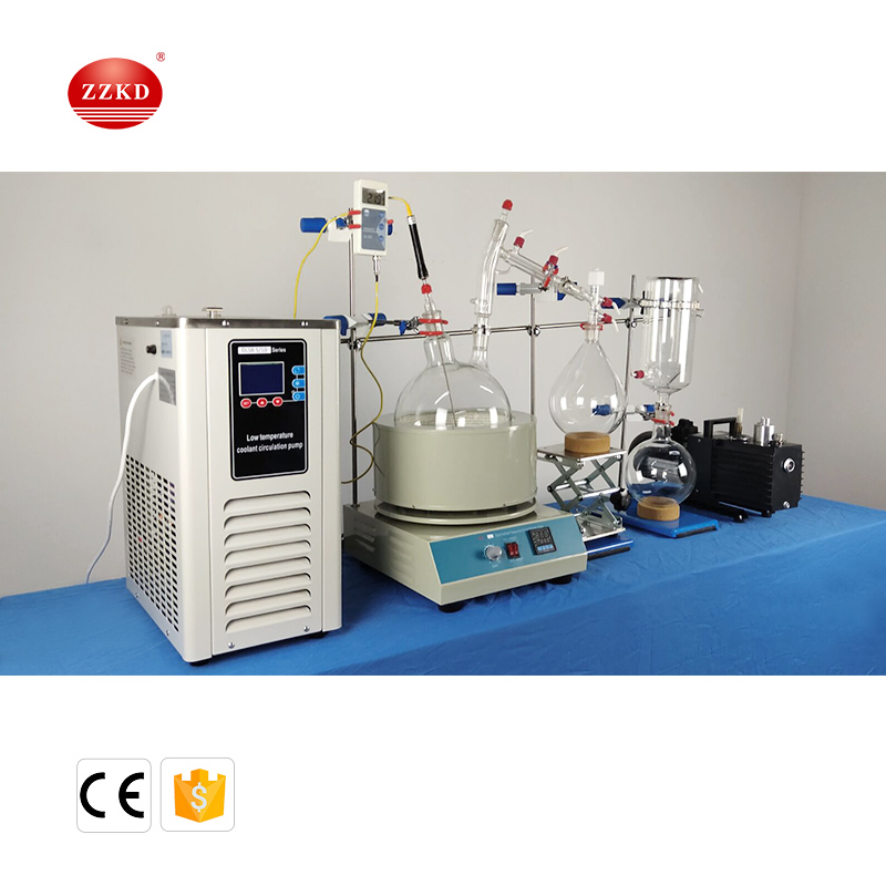 5L Short Path Distillation Equipment Alcohol Distiller Kit with Heating Mantle and Cold Trap