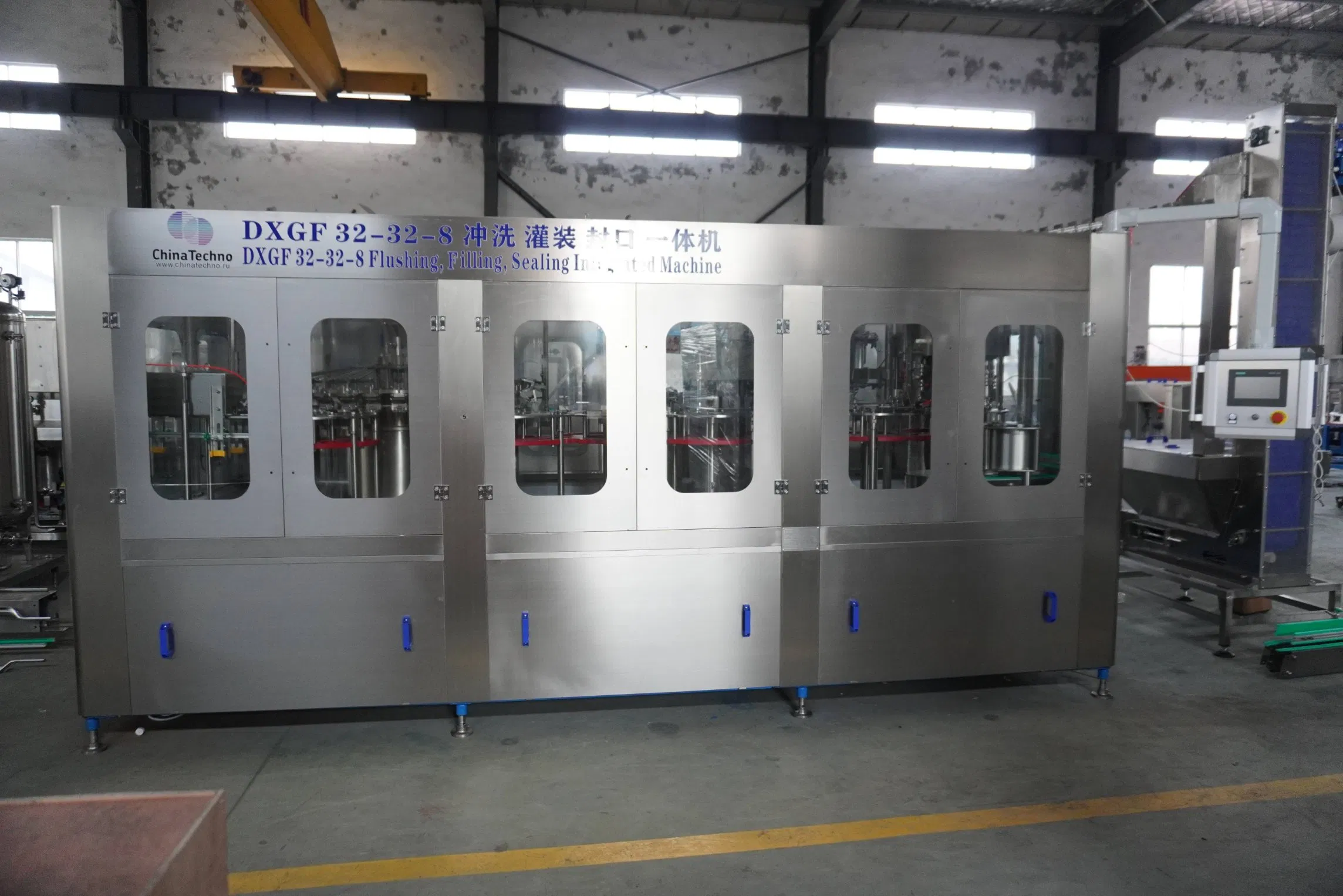 High-Speed Automatic Filling Line for Bottles and Containers