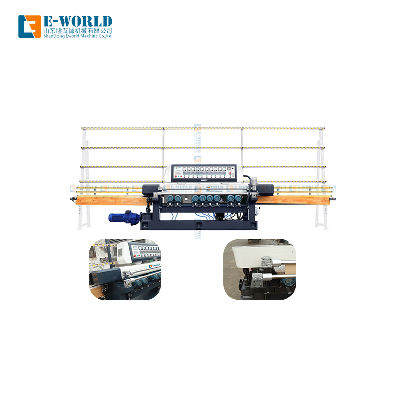 Glass Edging Machine 9 Motor Glass Edging Beveling Machine