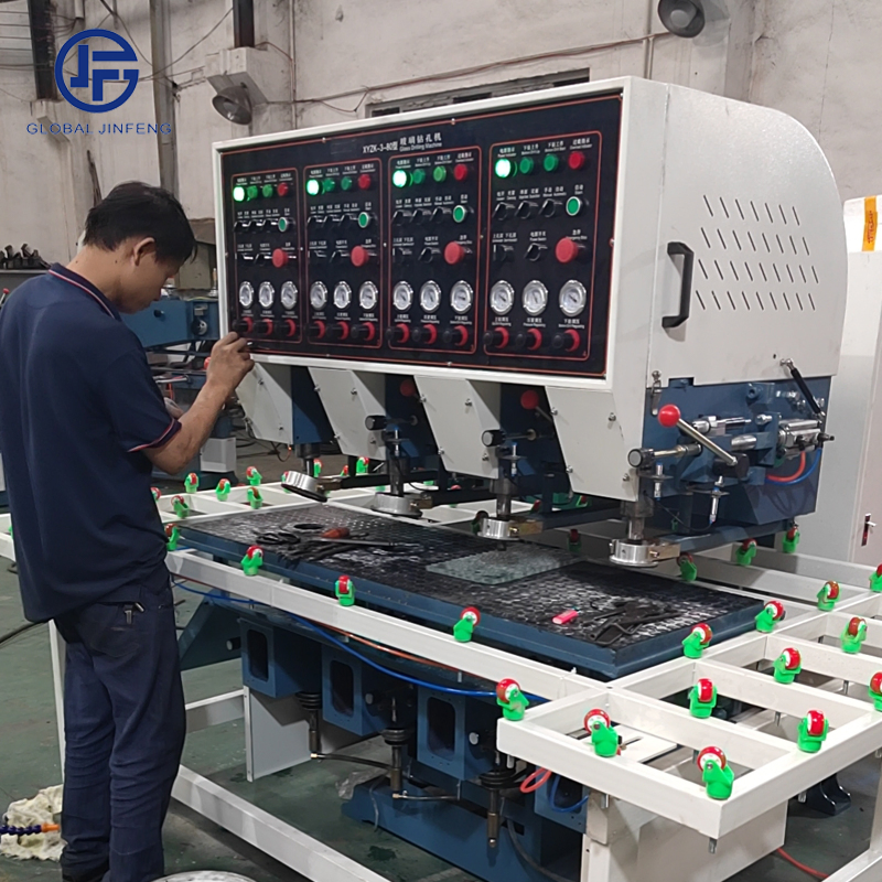 CNC Automatic Glass Hole Drilling and Milling Machine 3-Head Glass Drilling Machine