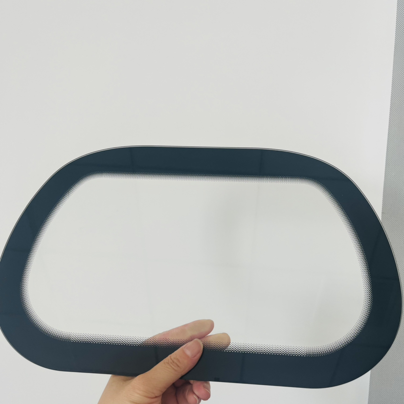 Premium Black Toughened Glass Door Cover for Washing Machines and Dryers