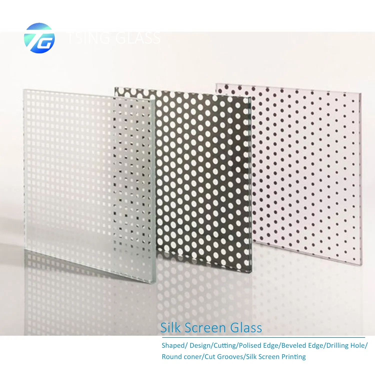 8mm Silk Screen Glass Marble Colored Tempered Ultra Clear Glass for Tabletop Furniture Decoration