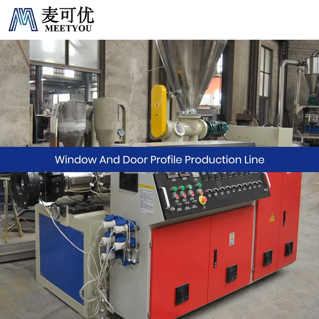 Meetyou Machinery Metall Profil Production Line OEM Custom China PVC PE WPC PC High Strength UPVC Door Glass Profile Production Line Factory