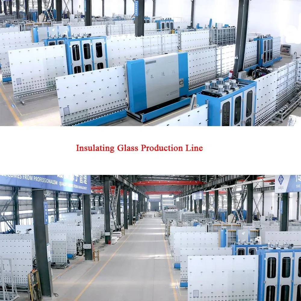Full Automatic Aluminium Door Window Double Glass Making Machine with Glass Press Panel