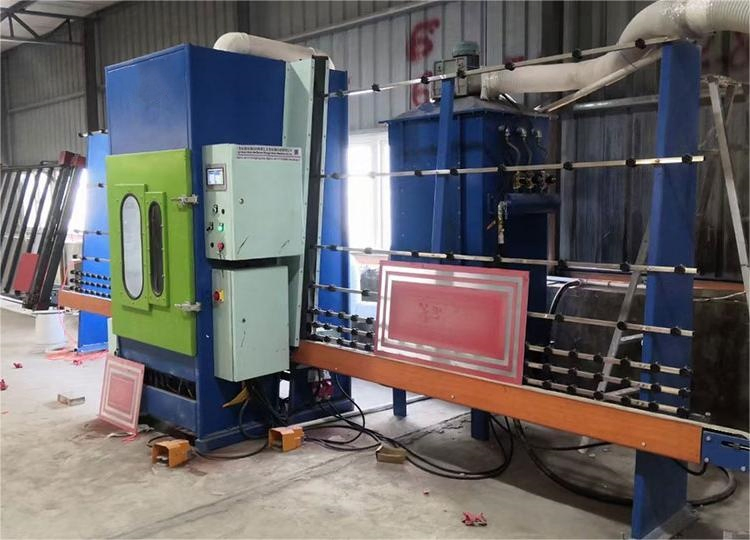 Professional Workshop Cabinet Model Contoured Grip Handle Glass Sandblasting Machine