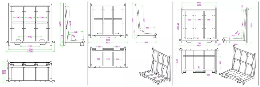 L Frame Glass Rack Display