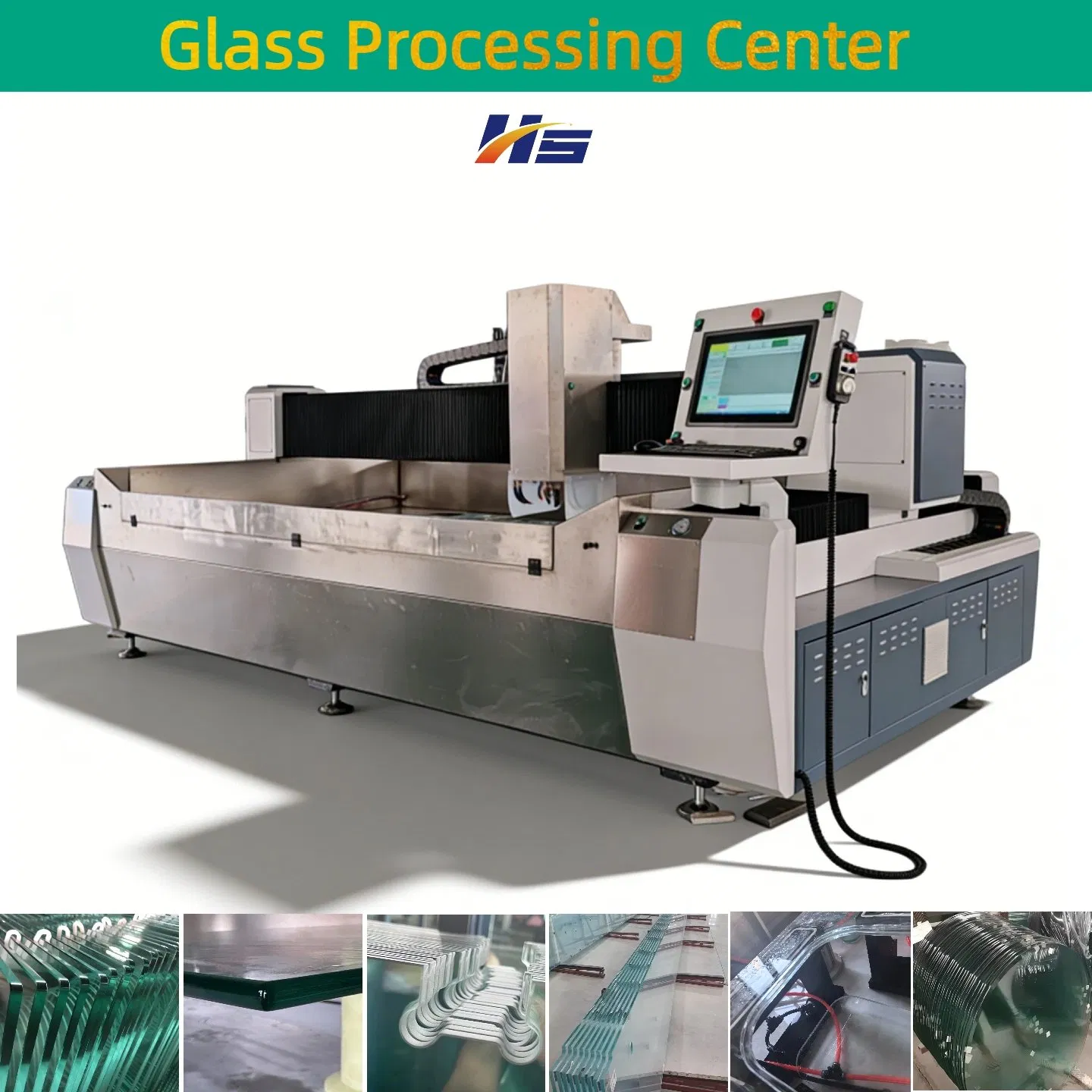 Integrated Glass Processing Solution: Drilling, Notch Carving, Internal-External Edging &amp; Polishing