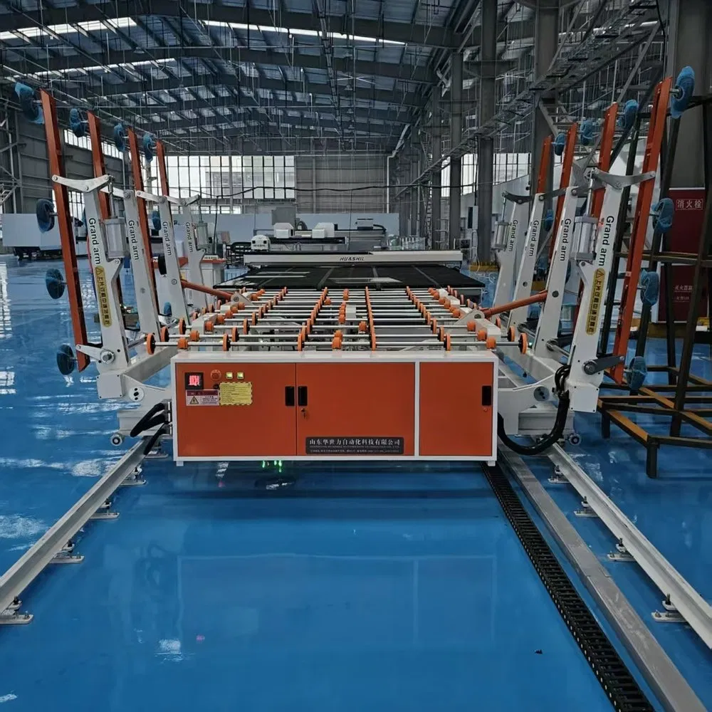 Factory Supply Hsl-Lsx4228 Film Removing Labeling CNC Fully Automatic Glass Cutting Line for Window Door Glass Cutting Machine for Sale Price with CE EAC ISO
