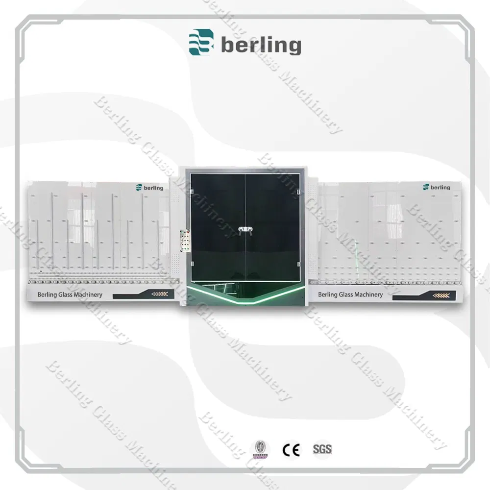 Adjustable CNC Vertical Glass Washing Dying Machine Insulating Glass Production Line