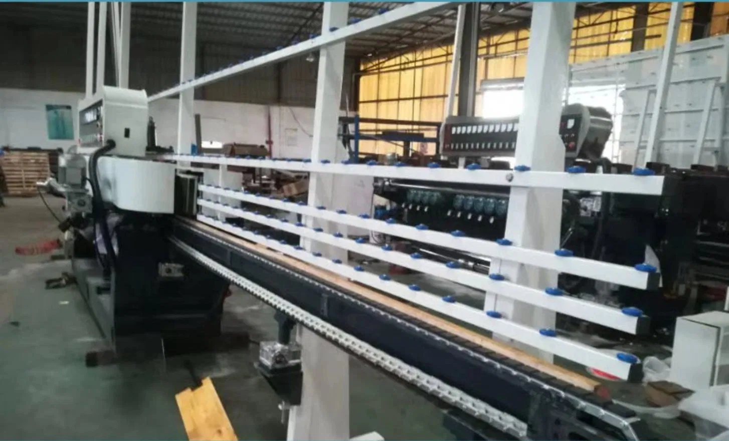 High Speed Glass Straight Line Beveling Edging Machine