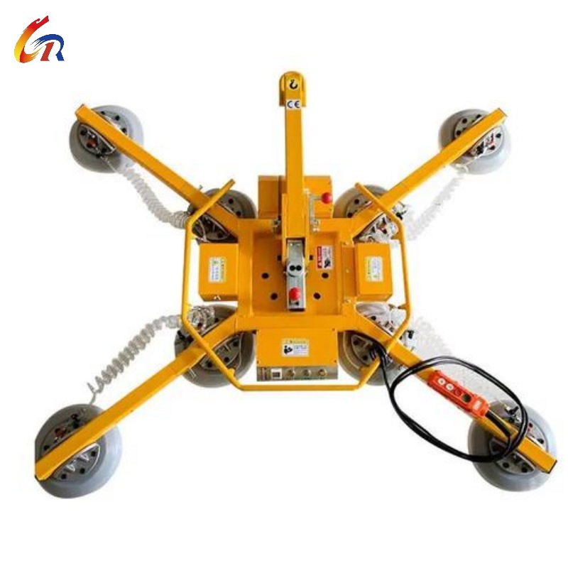 Vacuum Glass Handling Device with Quick Release and Safety Lock