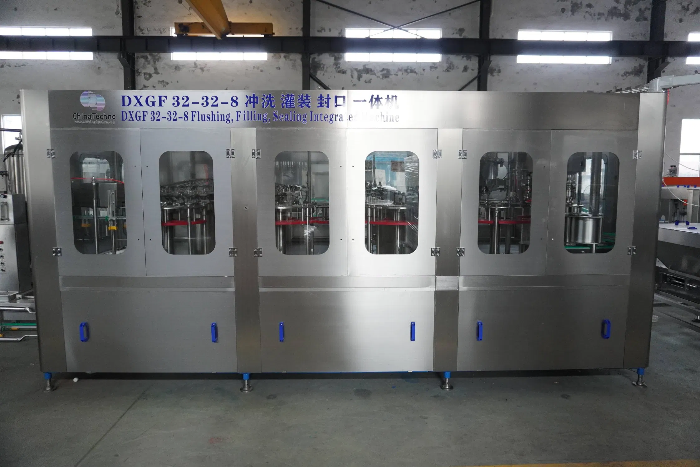 High-Speed Automatic Filling Line for Bottles and Containers