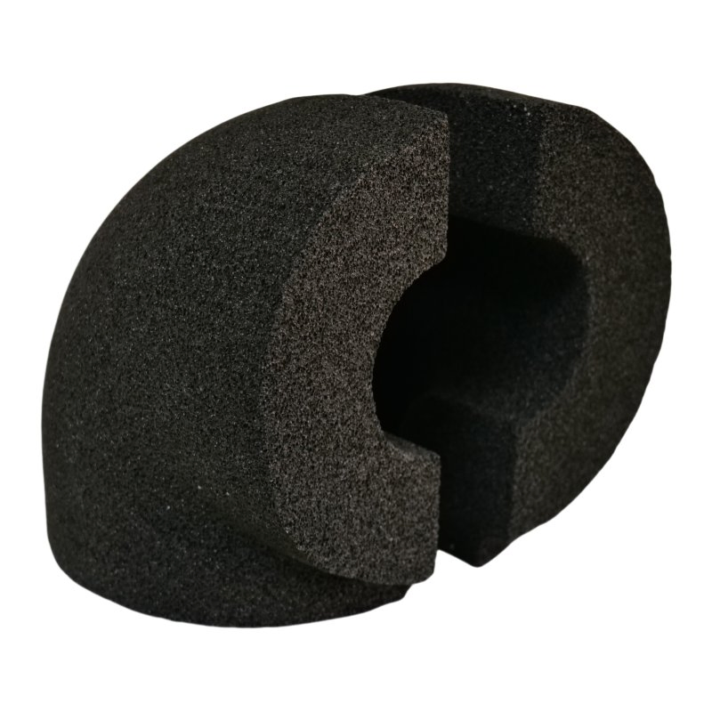 Square Prefabricated Thermal Insulation Elbow Pipe Foam Glass Heat Insulation Material