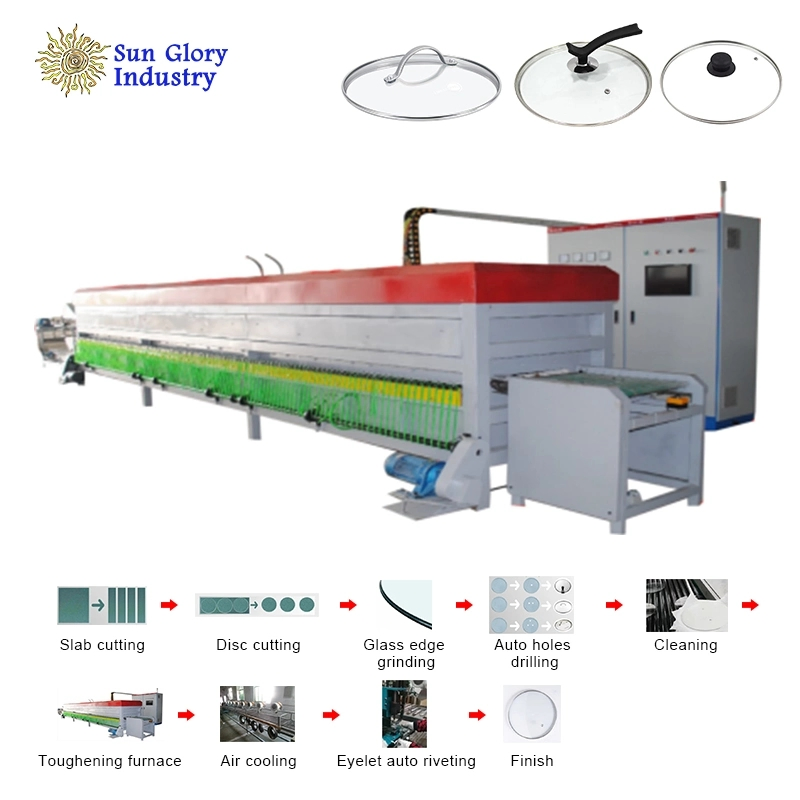 Cookware Glass Lid Tempering Furnace Production Line of Tempered Glass
