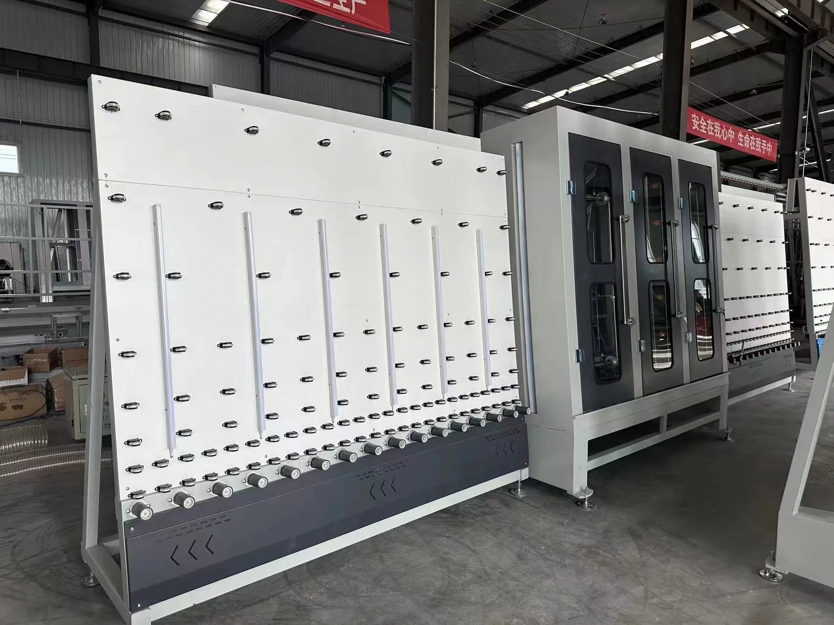 Automatic Flat Press Production Line for Insulating Glass Outside Assembly for Glass Processing Machinery