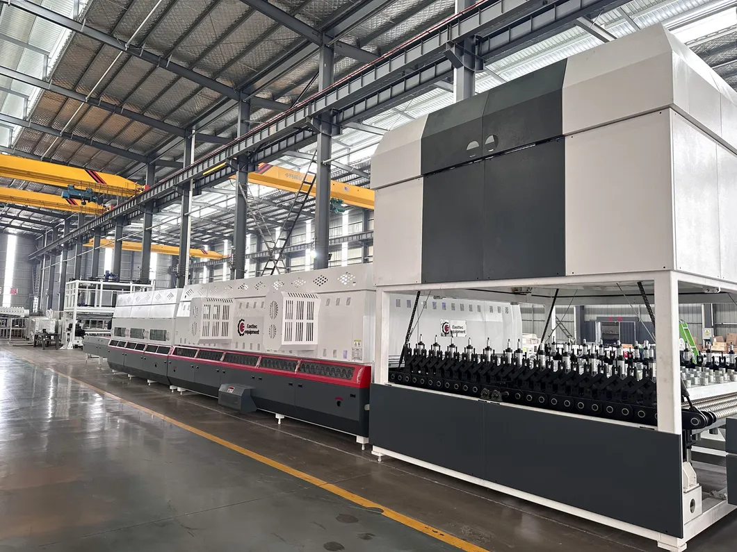 Glass tempering machine view 1