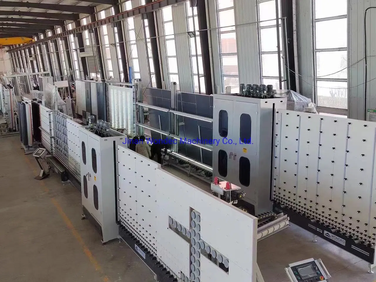 Automatic Insulating Glass Panel Press Manufacturing Machine Vertical CNC Double Glazing Processing Line