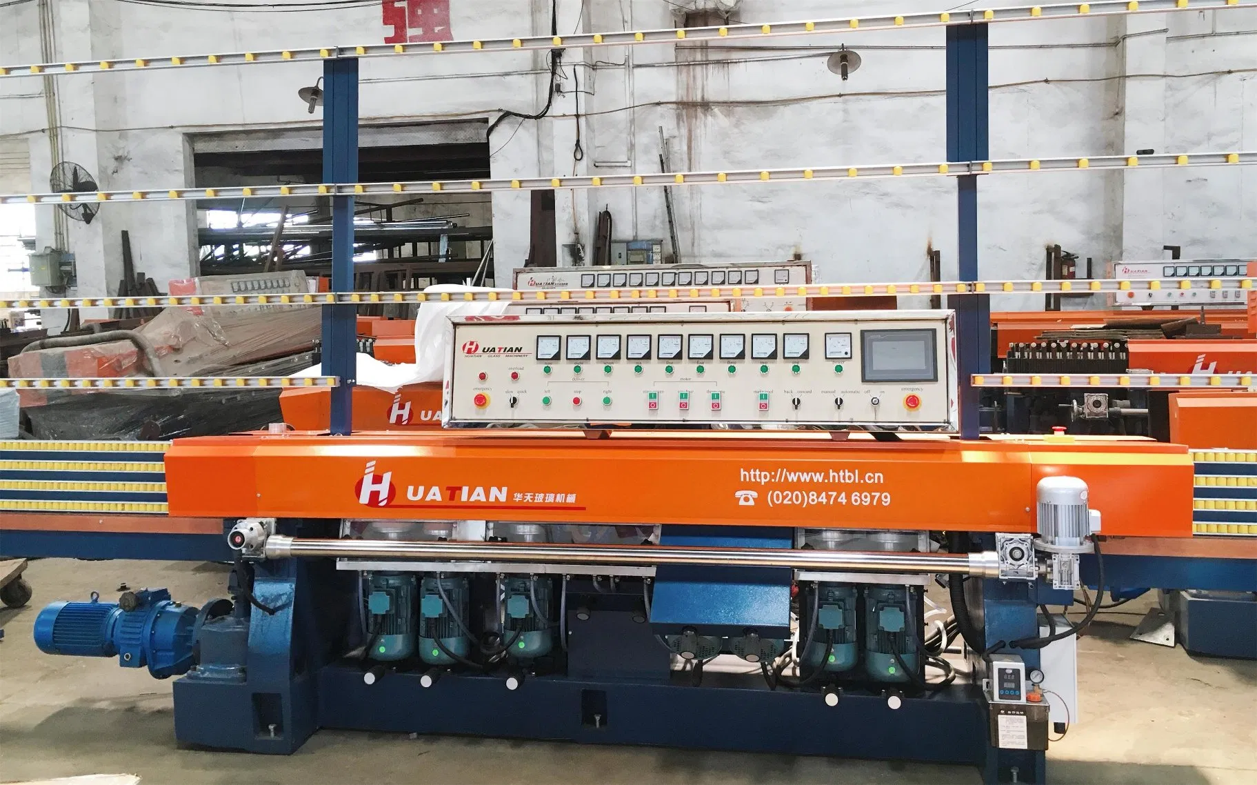 9 Motors Automatic Glass Straight Line Edging Machine for Sales