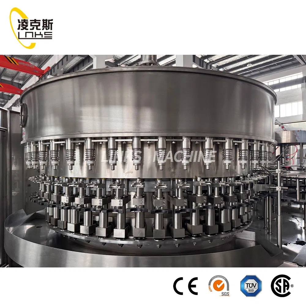 Automatic Water Filling Machine for Glass/Plastic Bottle Pure/Mineral/Beverage Drinks Bottling Making Production Line