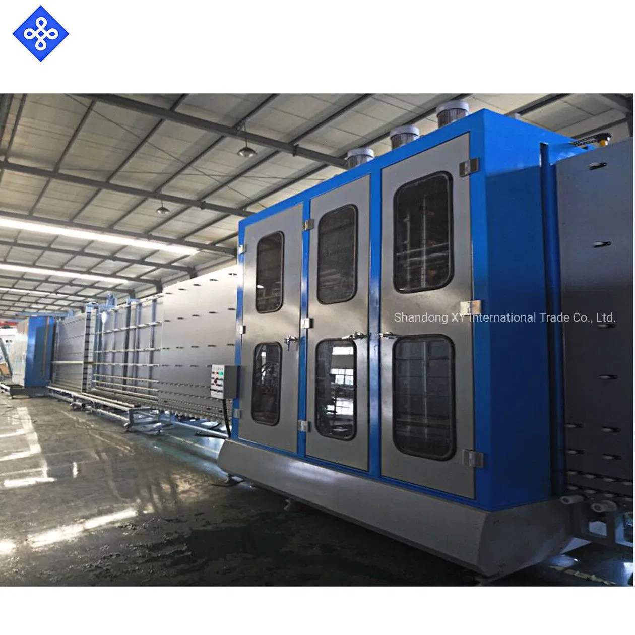 Automatic Inflatable Low-E Coated Flat Panel Press Double Glass Machine