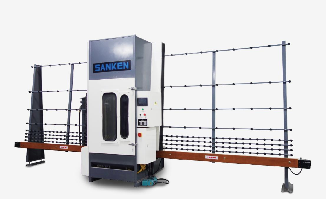 Sanken Hardening Glass Oven Vertical Sandblaster CNC Mirror Glass Sandblasting Machine