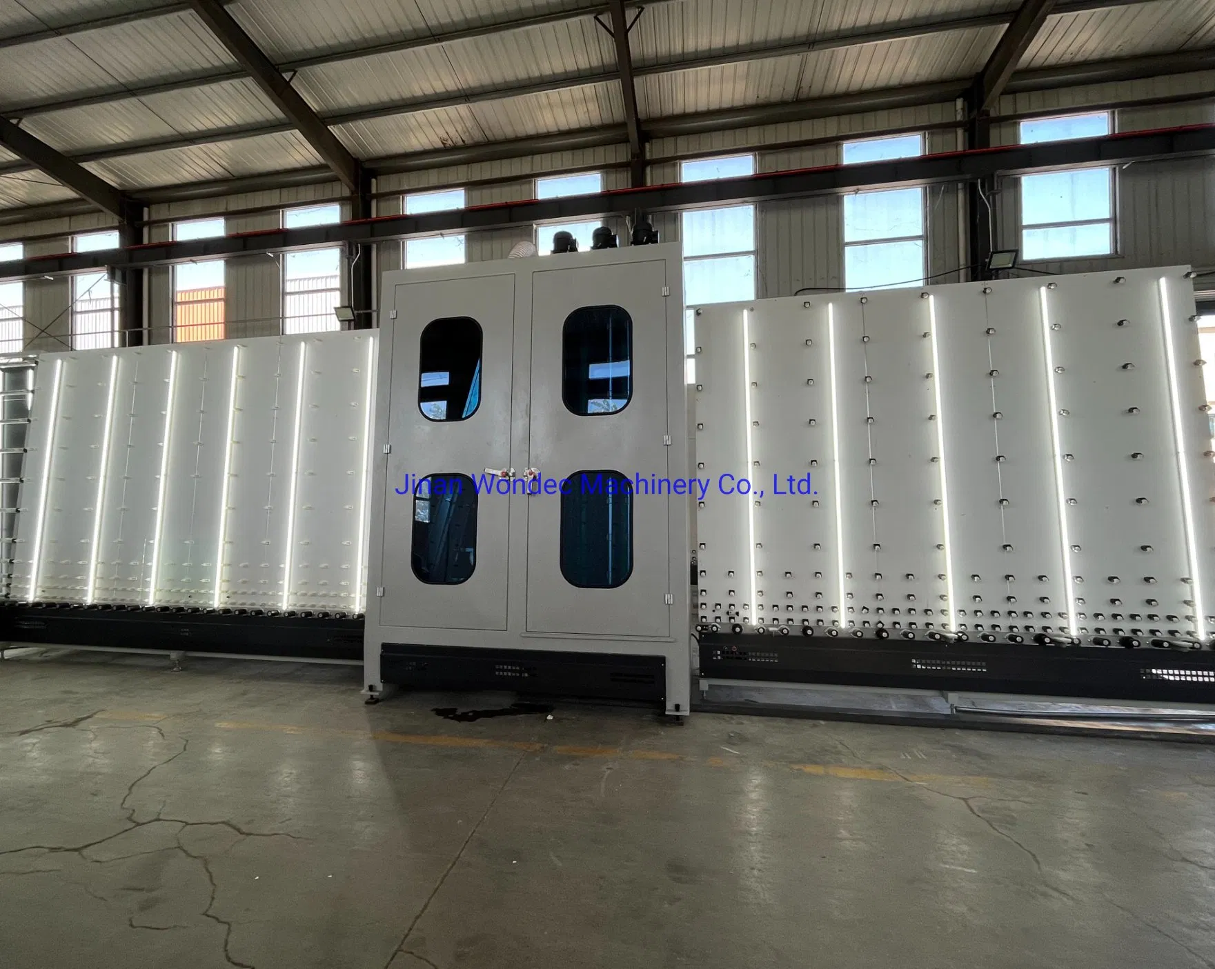 CNC Automatic Insulated Glass Production Line CE Vertical Insulating Glass Processing Machinery Online Gas Filling &amp; Flat Panel Press