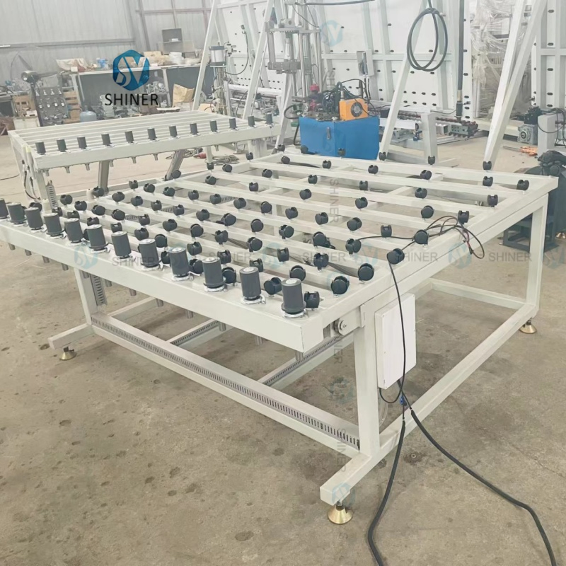 ISO CE Approval Insulating Hollow Glass Machine Production Line Water Washing and Hot Press Horizontal Tilting Combination Table