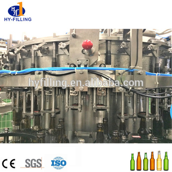 Isobaric Filling Beer Making Machine Glass Bottle Beer Bottle Production Line