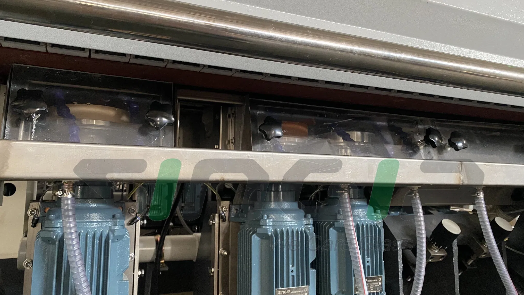 Szm9325b Glass Straight Line Edging Machine 9 Motors High Quality Machine