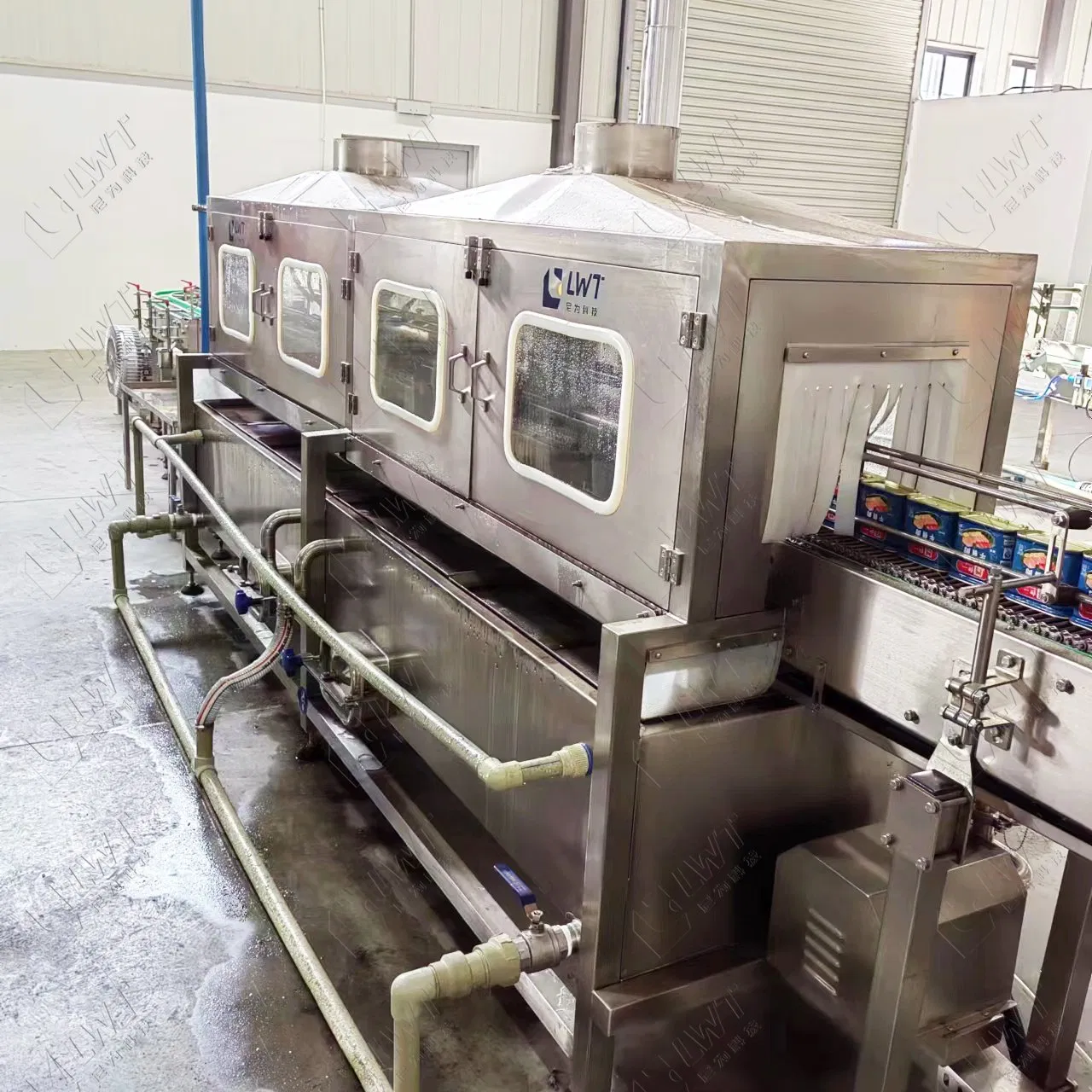 Lwt Factory Price Packaging Machine Canned Corned Beef Machine Canning Canned Meat Production Line