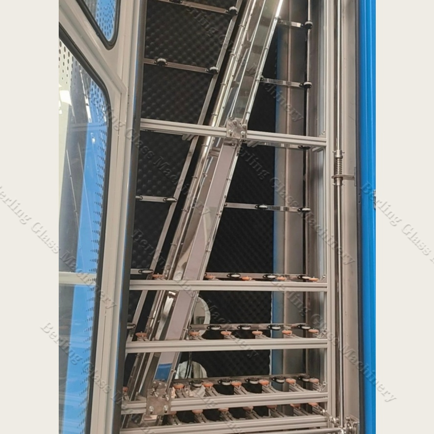 Adjustable CNC Vertical Glass Washing Dying Machine Insulating Glass Production Line