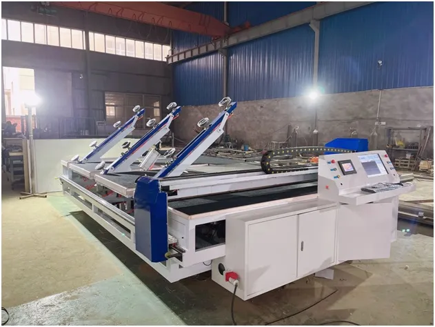 Dual-Laser Alignment Glass Cutting Table Details
