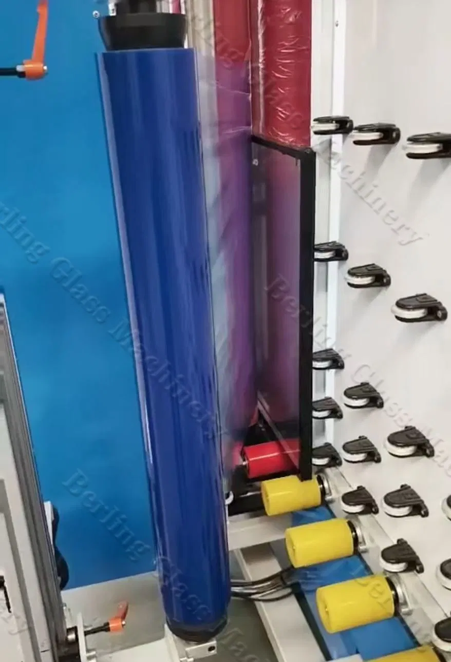 Vertical Automatic Film Covering Machine for Insulated Glass Insulating Glass Production Line