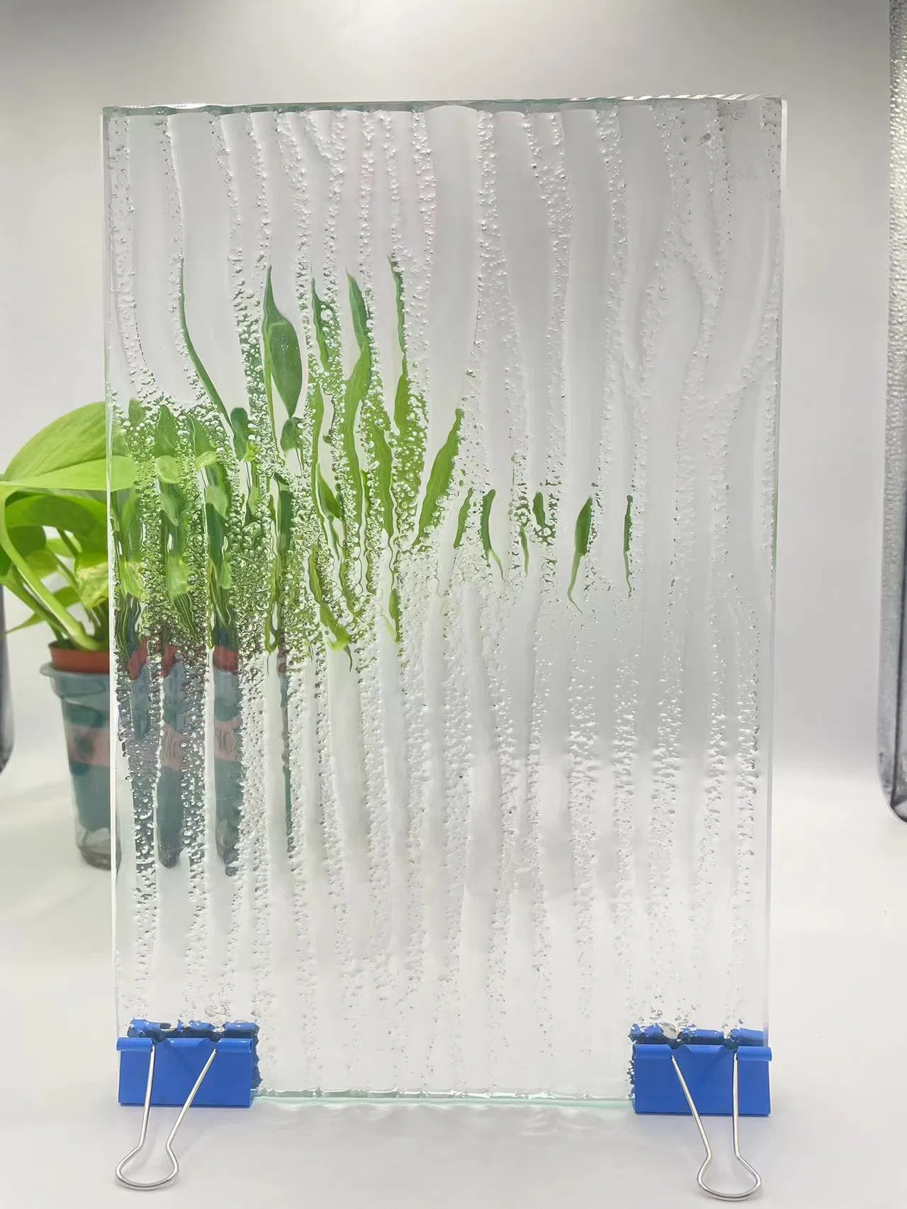 Different Sizes and Thicknesses Customized Hot Melt Cast Tempered Glass Art Decorative Fusing Glass