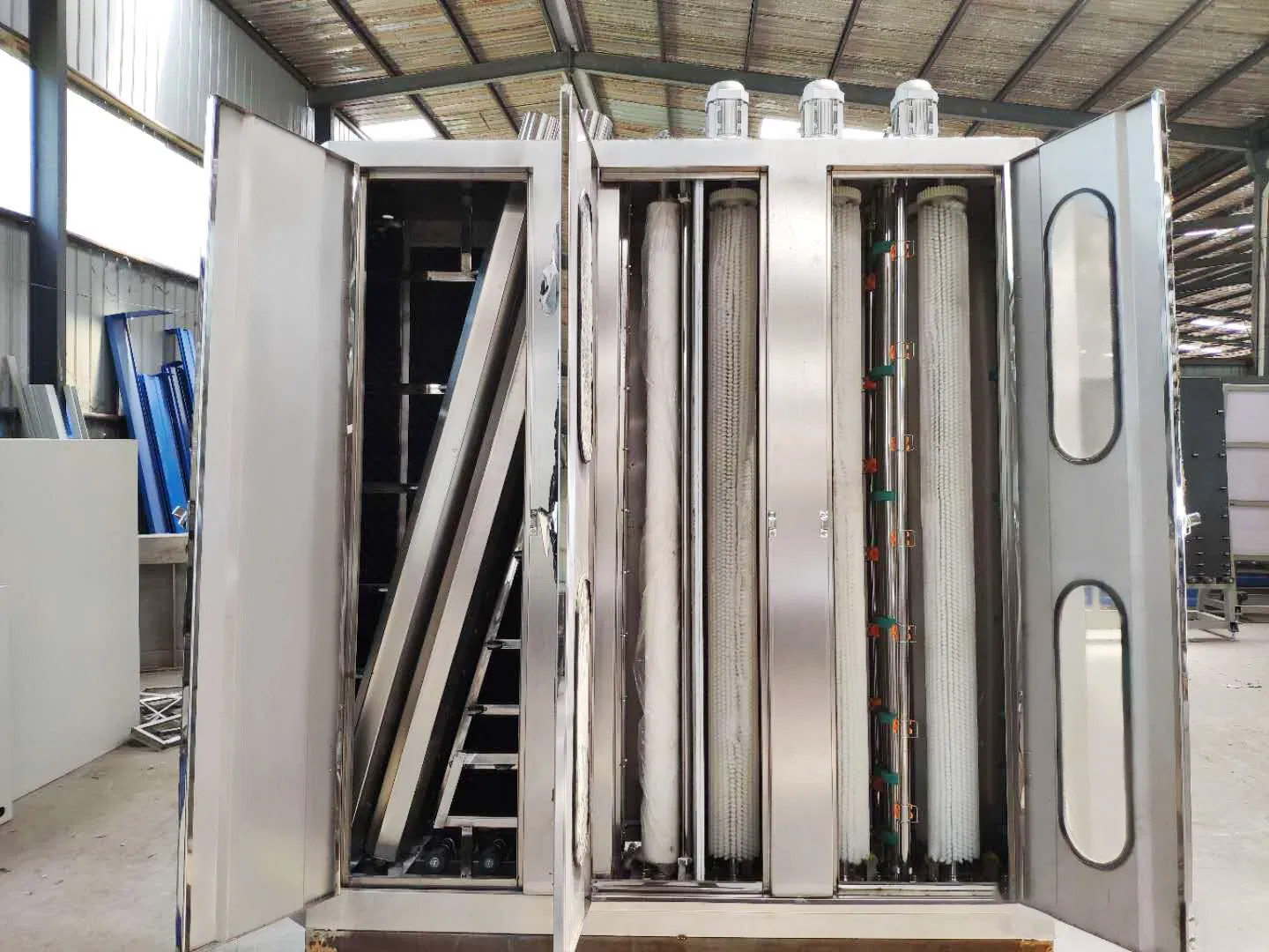 Factory Sale Open Top Vertical 2000mm Glass Washing Drying Equipment