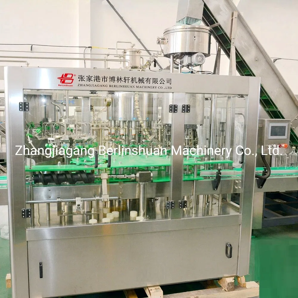 3-in 1 Automatic Glass Bottle Wine Alcoholic Beverage Processing Plant Equipment Liquor Drink Whisky Vodka Beer Production Line Filling Making Filling Machine