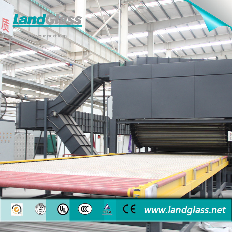Landglass Jetconvection 4-19 Building Flat and Car Bent Low-E Bending Toughened Glass Production Line