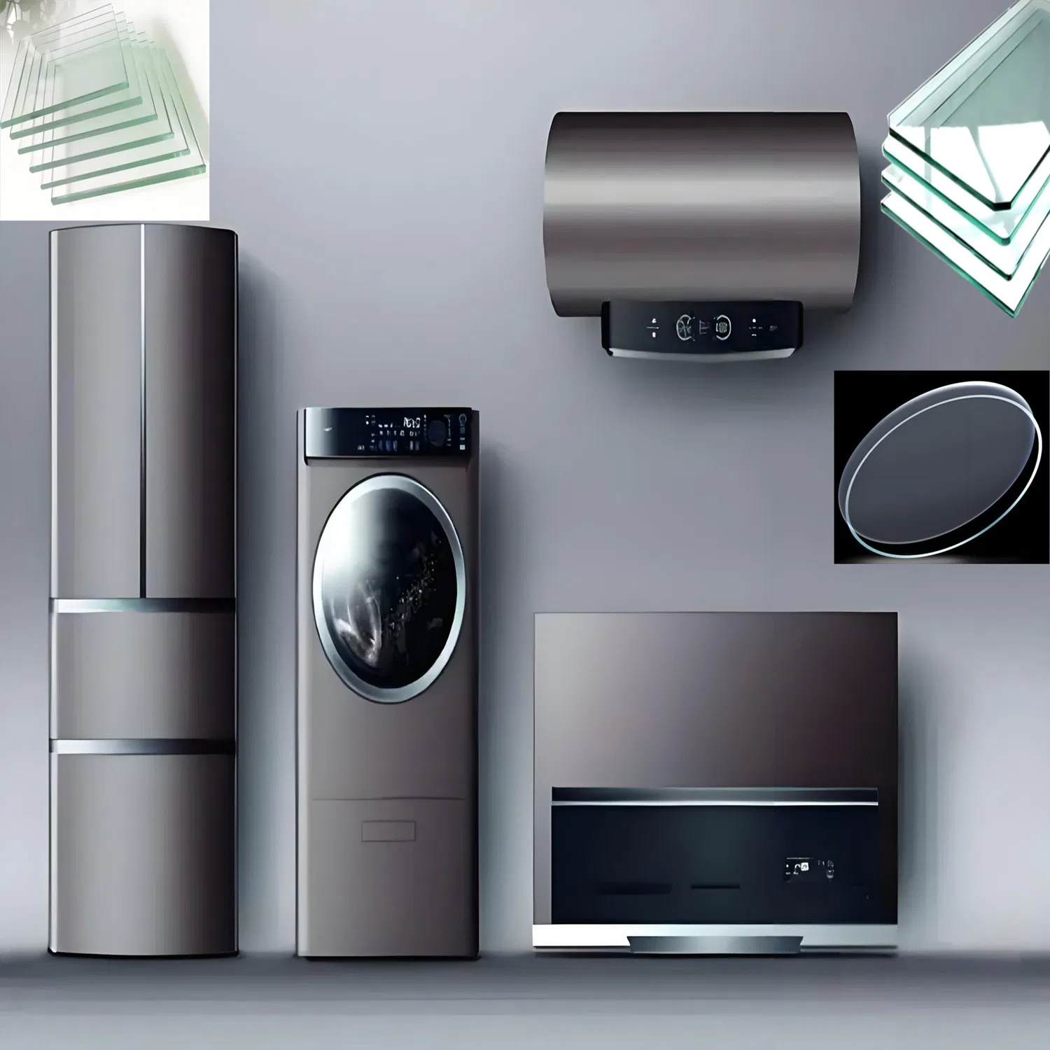 Tempered Glass Cover Panel Glass for Front Loading Washing Machine