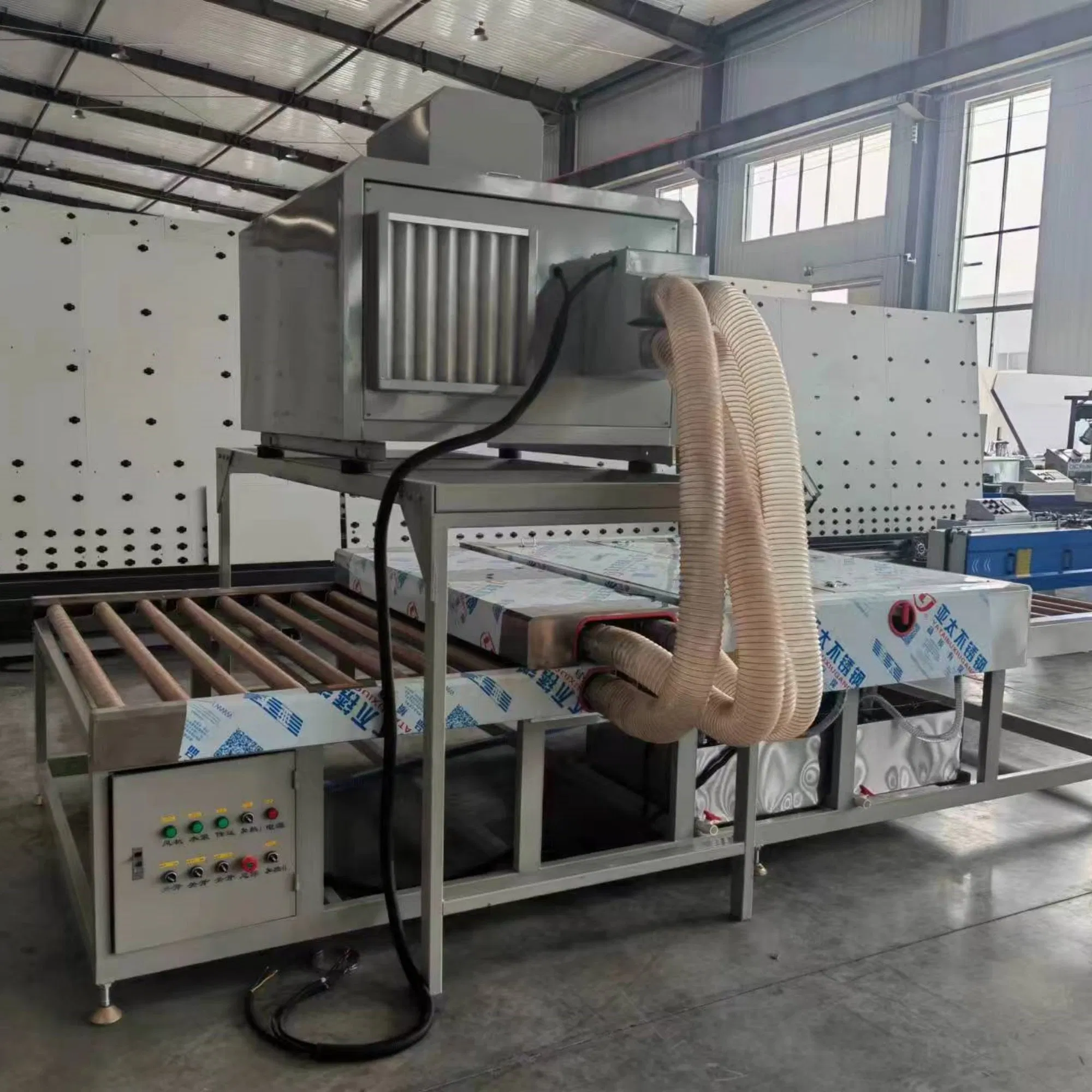 Nisen2025 Hot Sale Glass Bx1600 Horizontal Washing and Drying Machine for Insulating Glass Production Line Hollow Glass Processing Cleaning Machine