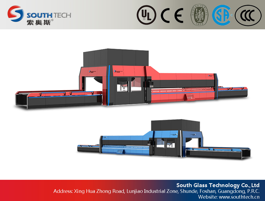 Southtech Cross Curved Bending Toughened Glass Production Line (HWG)