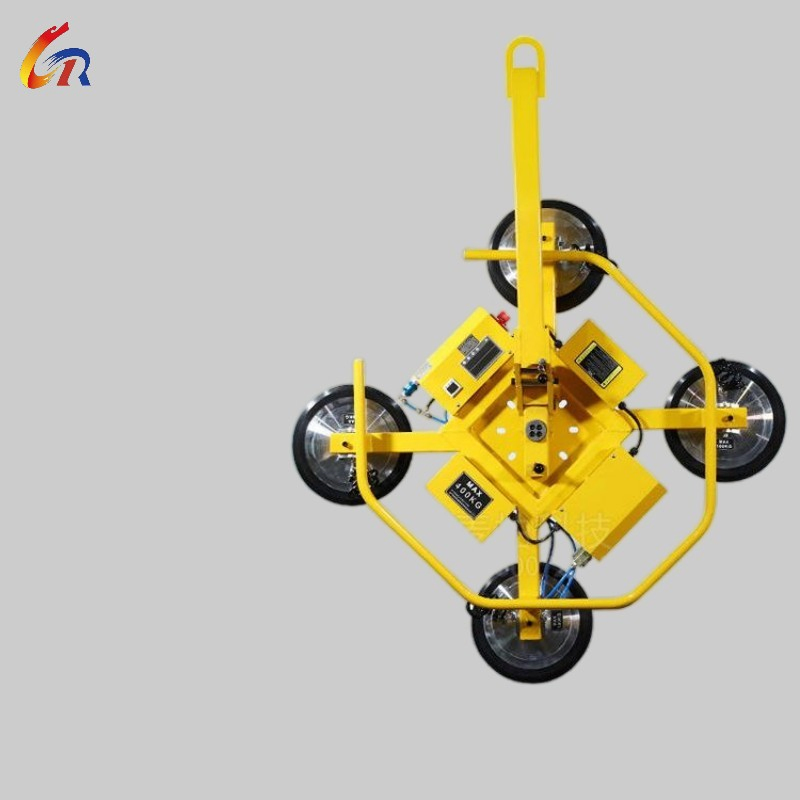 Vacuum Glass Handling Device with Quick Release and Safety Lock