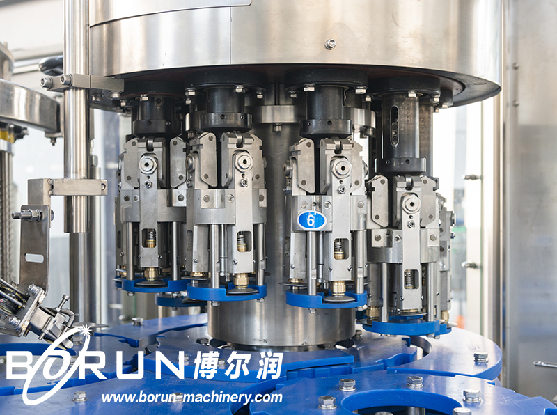 Automatic Flat Type Glass Bottle Wine Filling Machine / Production Line